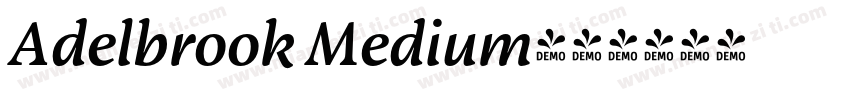 Adelbrook Medium字体转换